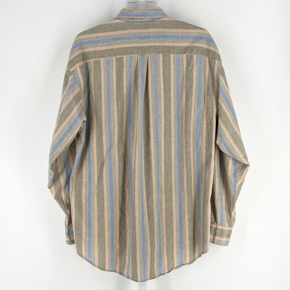 90s GAP striped button down shirt 1990s vintage - Picture 2 of 6